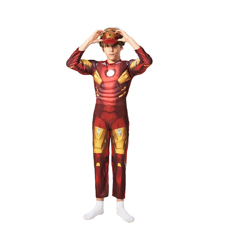 Железный человек боевой костюм Марка VII Детский супергерой Хэллоуин игра косплей представление костюм