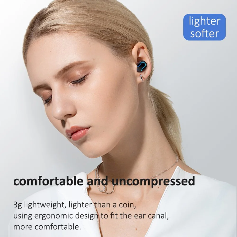 Bluetooth 5,0 HD гарнитура беспроводные наушники мини стерео Водонепроницаемые многофункциональные функциональные наушники