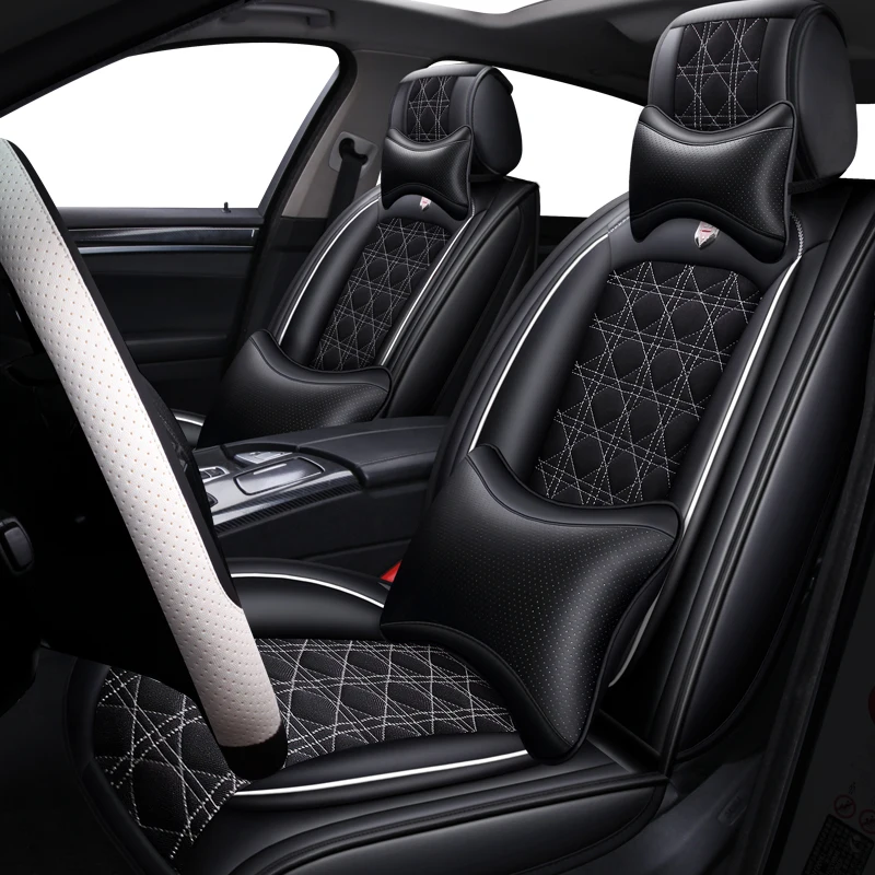 

Leather&Flax Universal car seat cover for Audi A6L R8 Q3 Q5 Q7 S4 Quattro A1 A2 A3 A4 A6 A8 car accessories car-styling sticker