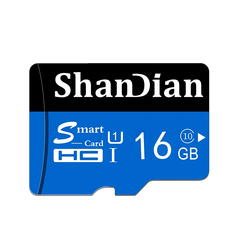 B ShanDian, карта памяти, смарт, SD карта, 32 ГБ, 64 ГБ, 16 ГБ, 8 ГБ, класс 10, TF карта, Smartsd, флеш-накопитель, диск памяти для смартфона/камеры - Емкость: B