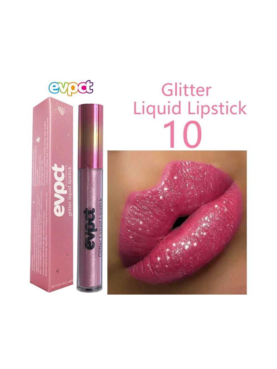 15 Color Shimmer Diamond Lip Gloss Matte Glitter Waterproof Liquid Lipstick Long Lasting Moisturizing Velvet Lipgloss Lip Makeup