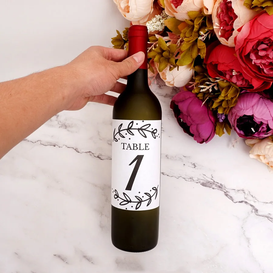 9x12.7cm Wine Bottle Labels Wedding Party Selfadhesive Champagne