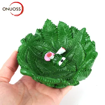 

Big Size Car Ashtray Resin Green Leaves Cigar Ash Tray Smoke Cup Holder Ashtray Smoking Tray Home Decoration Accessories