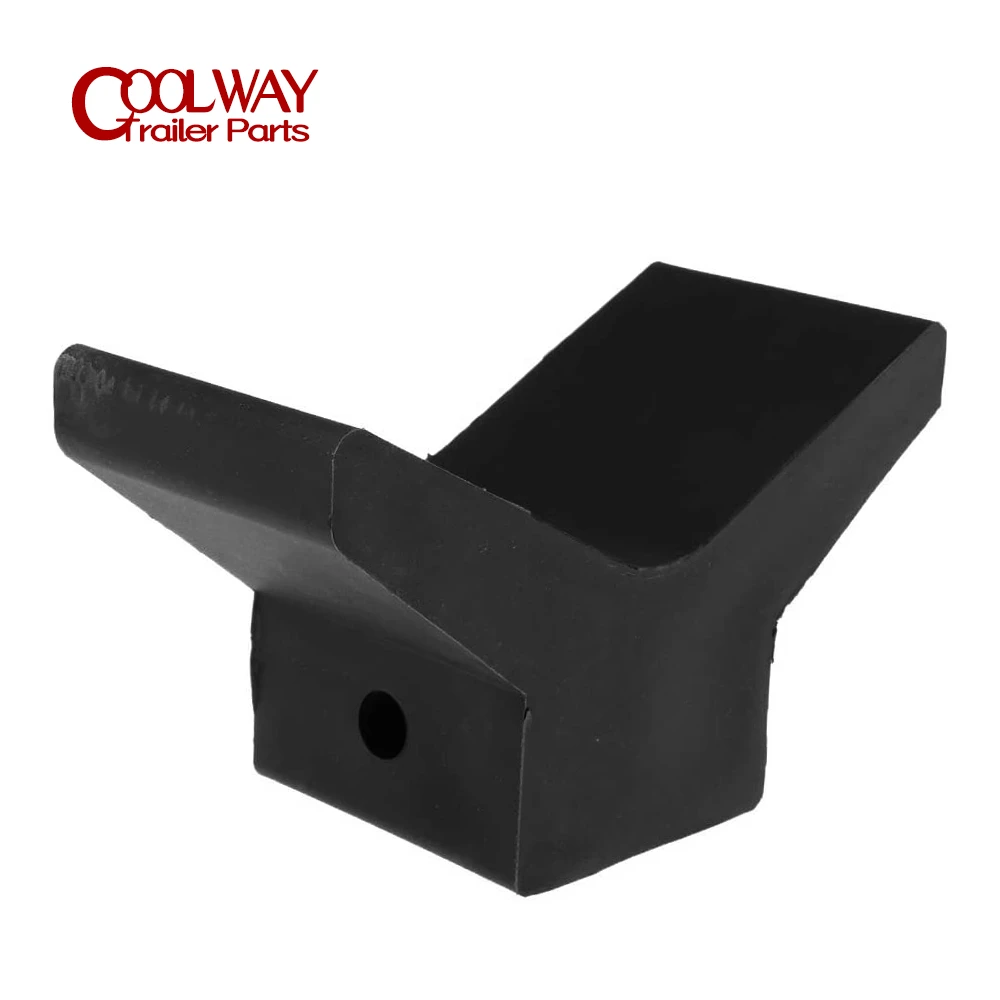 Black Rubber Boat Trailer Bow Stop V Block Roller RV Parts Camper Caravan AccessoriesRV Parts
