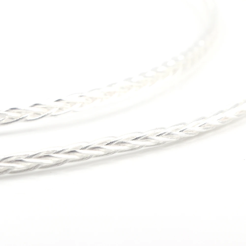 2 5mm TRRS 4 4mm Balanced Male 3 5mm Jack to RCA Plug Aux Cable 8x 1 0mm Silver Wire Headphone Amp