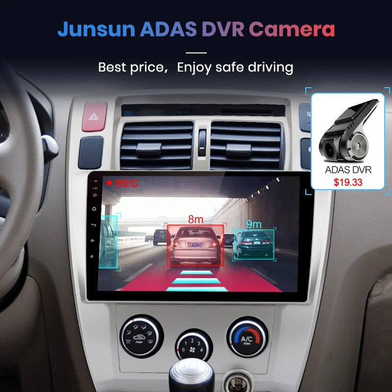 Flash Deal Junsun V1 Android 9.0 2G+32G DSP Car Radio Multimedia Video Player For Hyundai Tucson 2006 2007 2008-2010 Navigation GPS 2 din 2