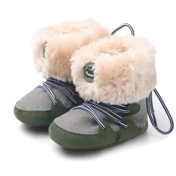

Unisex Toddler Baby Snow Booties Thicken Plush Winter Infant Shoes 0-18 Months Warm Comforts