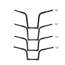 Мотоцикл 10/12/14/1" рост 1-1/4" жир вешалка крючок руль для Harley Sportster XL 883 1200 черный