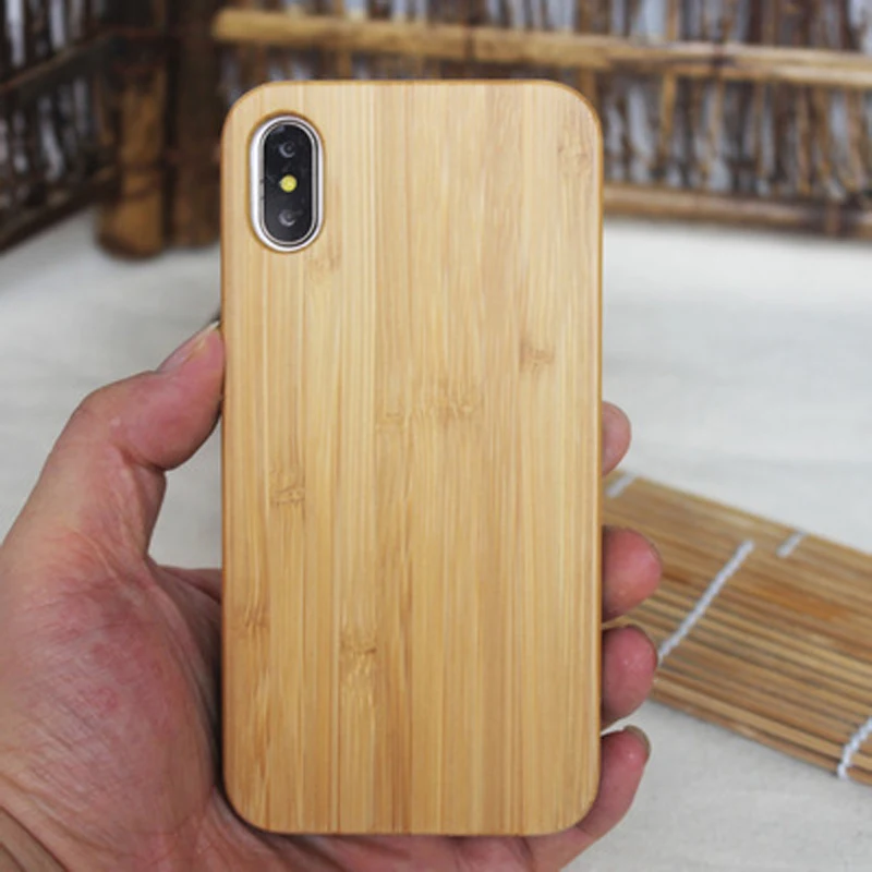 Деревянный чехол для телефона iphone 11 12 pro max плоский из ТПУ с бамбуковой деревянной