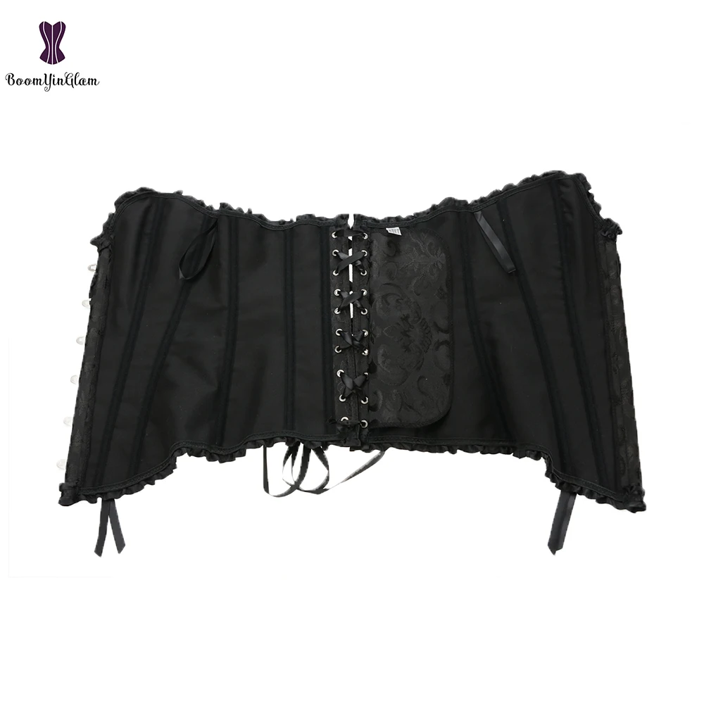 7 Colors Can Be Chosen Women Body Shaper Size XS To 6XL Vintage Pleated Corset Bustier With G String 810#