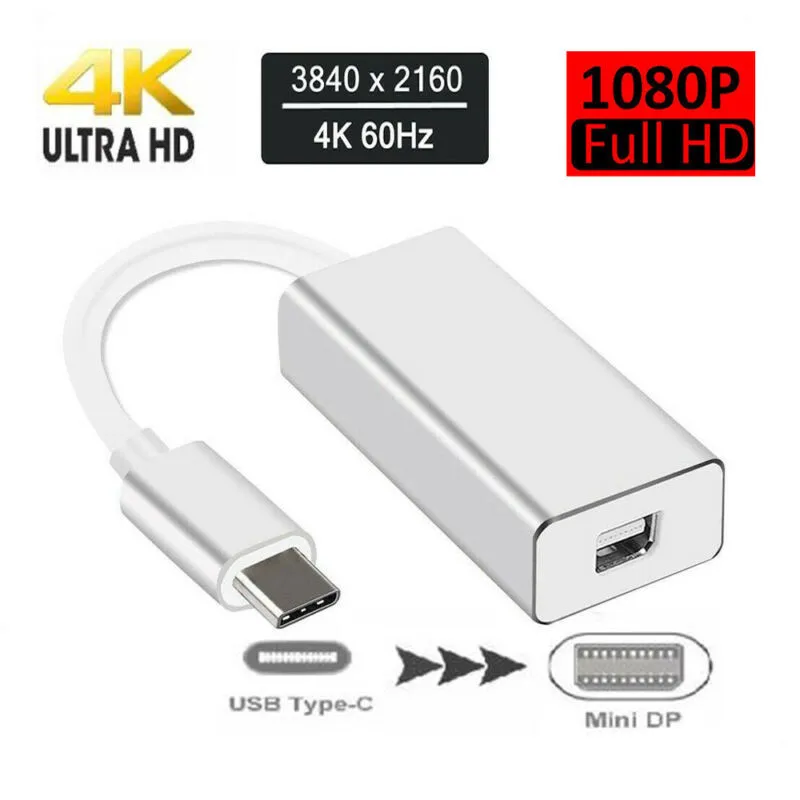 USB C к Mini displayport mdp адаптер Thunderbolt 3 mini display port 4K 60 Гц | Компьютеры и офис