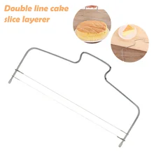 Нержавеющая сталь Регулируемая проволока торт слайсер тесто резак триммер уровень пиццы кухонные принадлежности инструмент для выпечки украшения торта инструмент