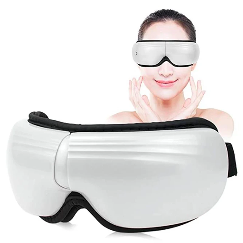 

Massager with Heat Temple Air Compression Vibrating for Dark Circle Tired Dryness Migraines Soothe Eye Massager