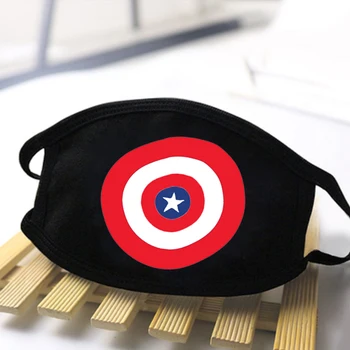 

Dustproof Adult Marvel Print Mask Face Respirator Anti Mouth Mask Streetwear Breathable Masks Reusable Protective Fashion Mask