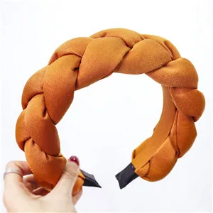 ins sponge twist женские повязки для волос винтажные повязки для девушек женские аксессуары для волос - Цвет: Orange yellow
