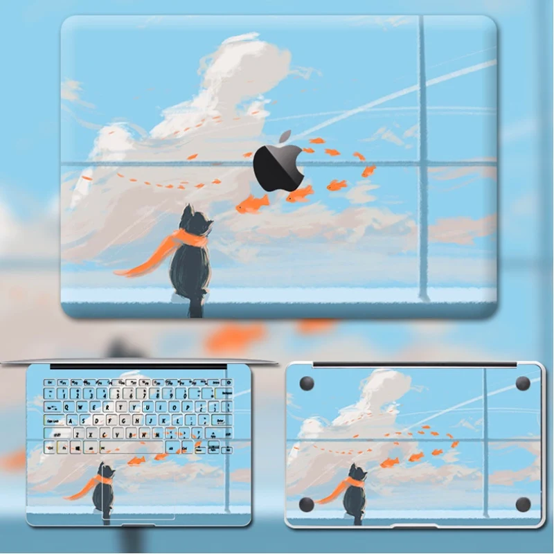 Милая наклейка для ноутбука Macbook Pro Air 11 13 15 Retina защитная пленка всего тела милая