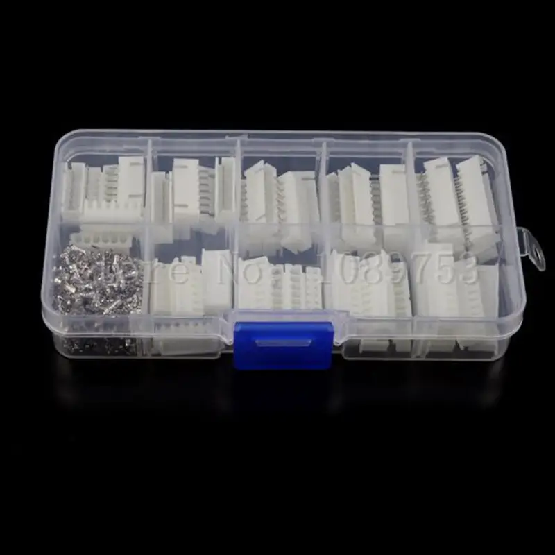 250pcs XH2.54 6p 7p 8p 9pin 10pin 2.54mm Pitch Terminal Kit/ Housing/ Pin Header JST Connector Wire Connectors Adaptor XH Kits image 3