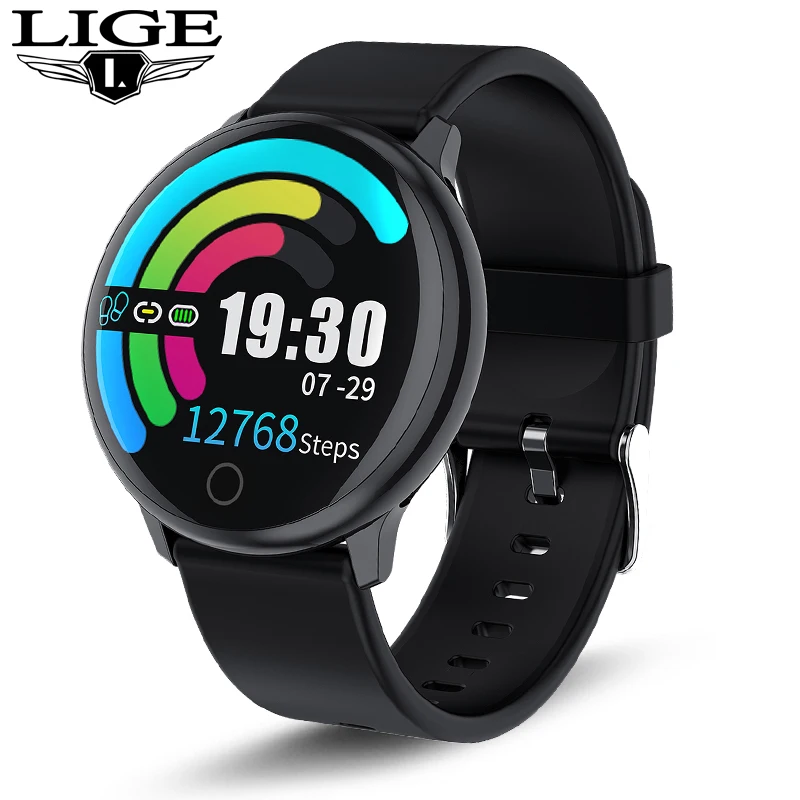 

2019 New smart watches Sport Heart Rate Blood Pressure Physiological Monitor Bracelet Fitness Tracker Smart Watch men women+box