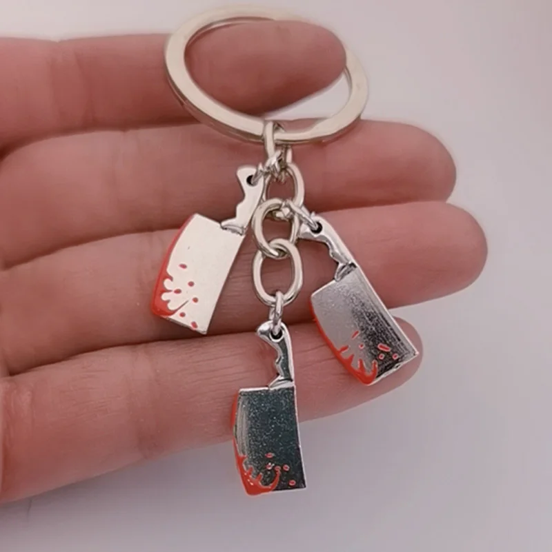 KnifeMeatCleaverKeyChainHalloweenKeyChainGothicJewelryGrunge