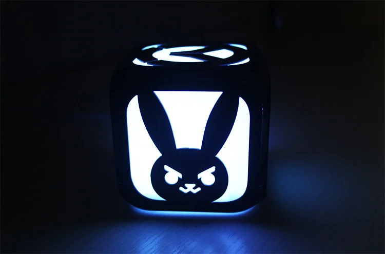 Кролик форма игры 3D Led маленький будильник Teenager'S спальня часы Дисплей день месяц дата