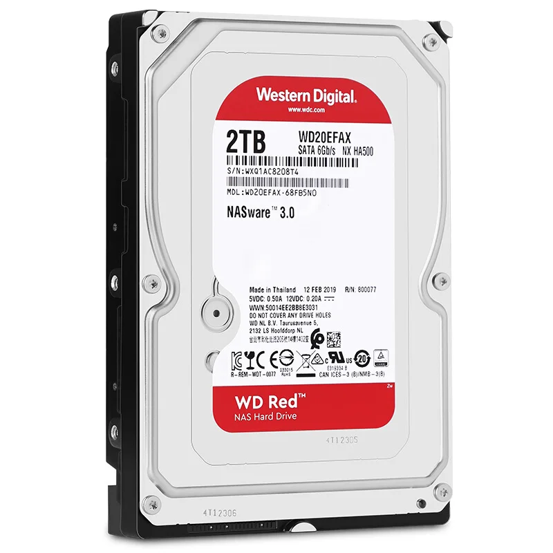 WD Red 2 ТБ Сетевое хранилище 3 5 ''NAS жесткий диск красный 5400 об/мин 256M кэш SATA3 6