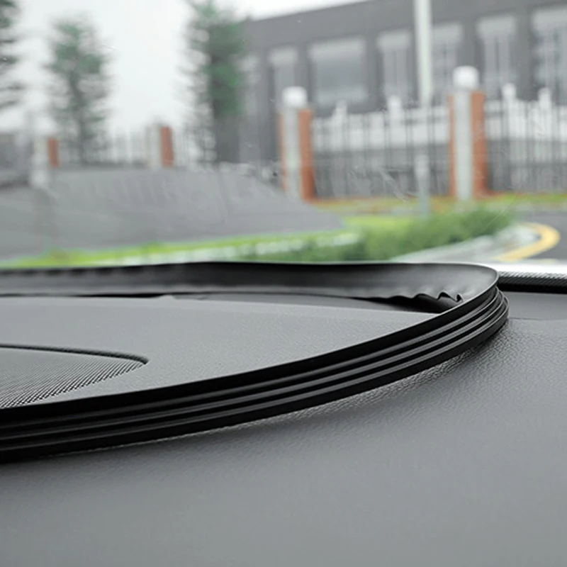 

U-shaped rubber sound insulator car windshield edge gap sticker for SEAT Ibiza Leon Toledo Arosa Alhambra Exeo FR Supercopa