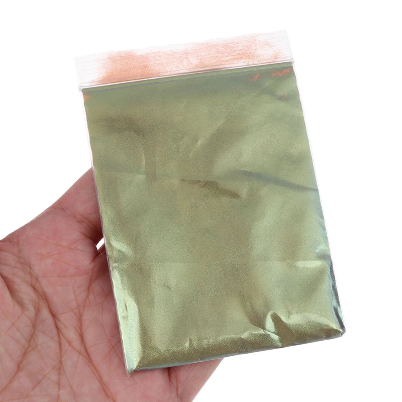 1bag 10g Pearlescent Pigment pearl Powder Car change color Eyeshadow Soap Chameleon Pigments Mica Powder Nail glitter