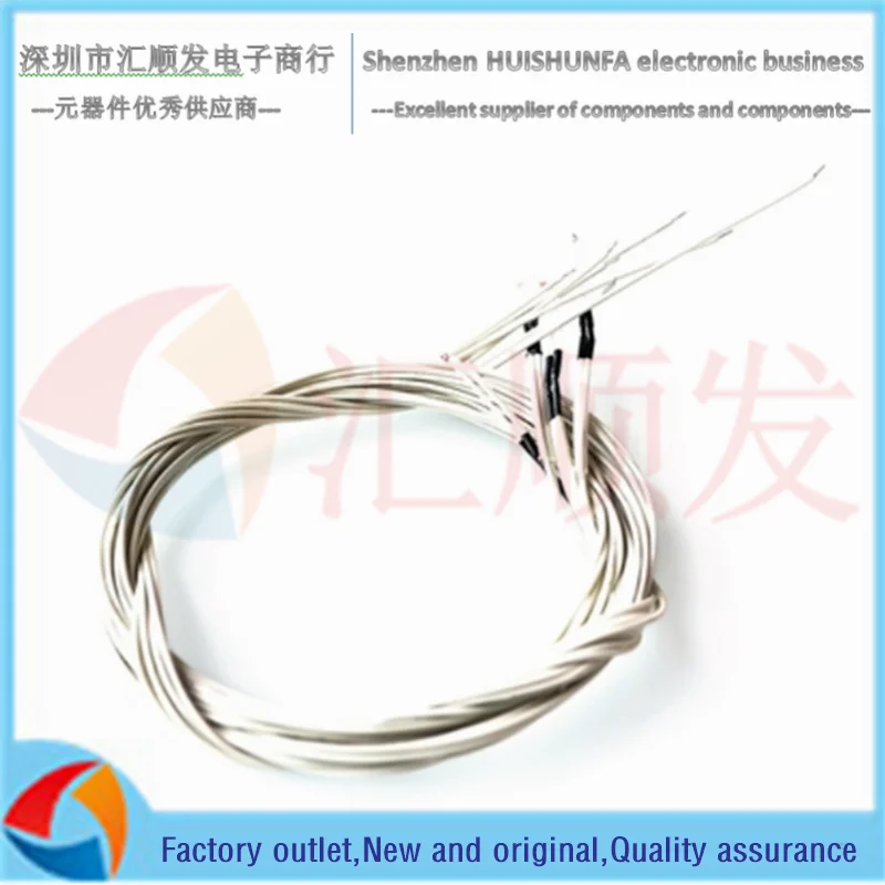 NTC односторонний стеклянный герметичный термистор Температурный датчик 3D