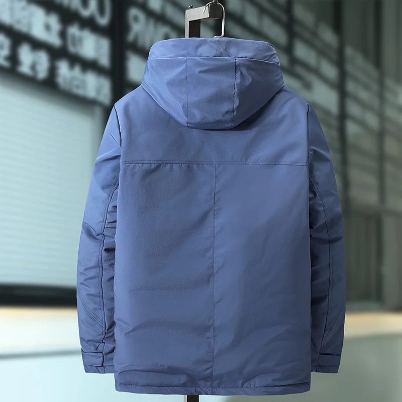 Большие размеры 10XL 9XL 8XL 7XL Горячая Мода с капюшоном зимнее пальто Мужская Толстая теплая зимняя мужская куртка папа подарок парка