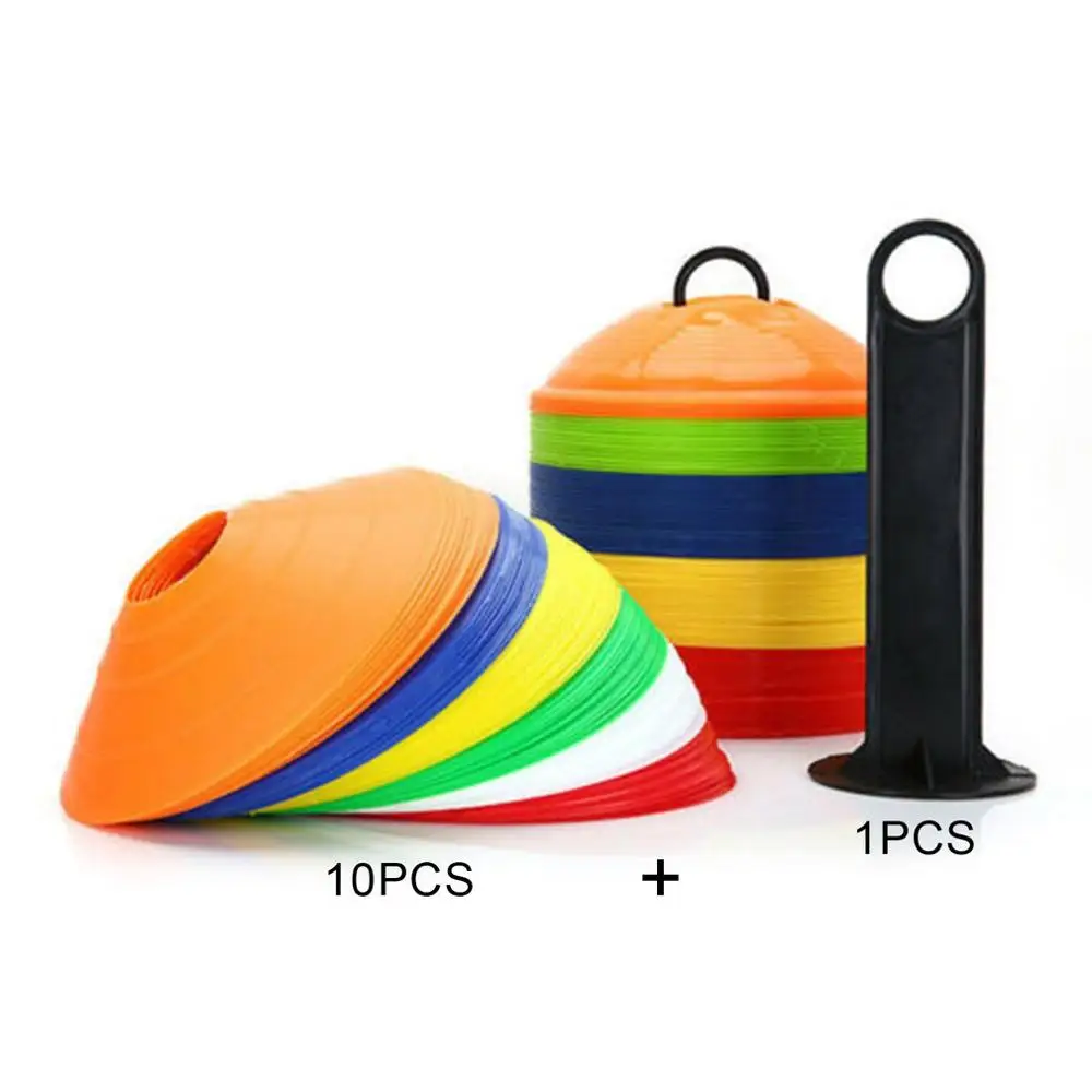 

12PCS Football Training Equipment Sign Barrel Obstacle Sign Disc Rod Basketball Training Equipment Cn(origin) Assembly Colorful