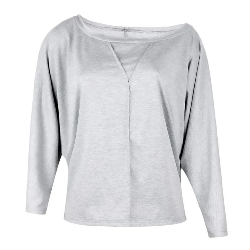 Women's Tops Ladies Blouse T-Shirt Holiday Summer Boat Neck Plus Size Fashion Vacation Long Sleeve Casual Beach |