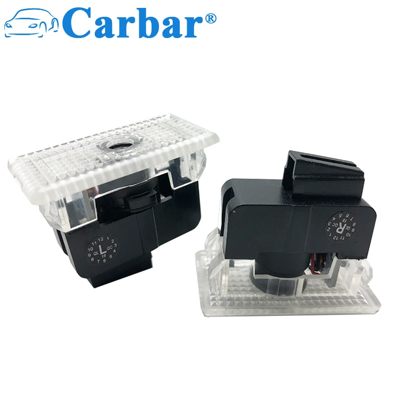 Carbar, 2 шт., автомобильные декоративные лампы, приветственный светильник, призрак, Тень для Tesla, модель S X, автомобильный Стайлинг, светодиодный, на дверь, логотип, светильник s