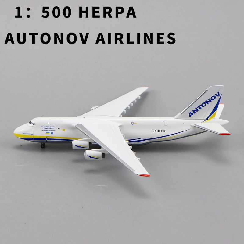 HERPA a escala 1:500, MINIATURMODELLE AUTONOV, líneas aéreas AN-124, Colección poco común de Rusia