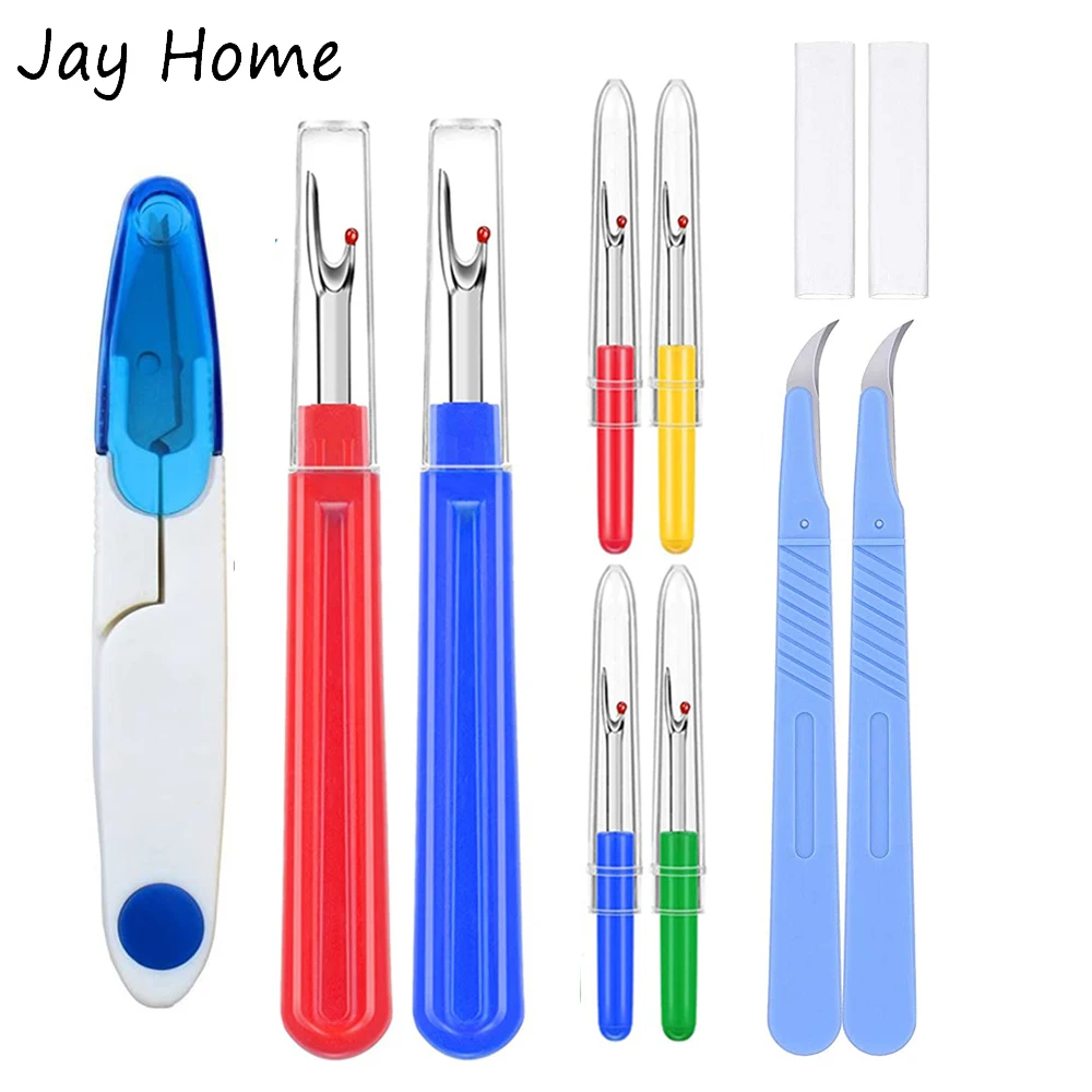 Thread Remover Kit Big and Small Seam Ripper kits &amp Stitch Unpicker U-Shape Scissors for Embroidery Sewing Supplies | Дом и сад