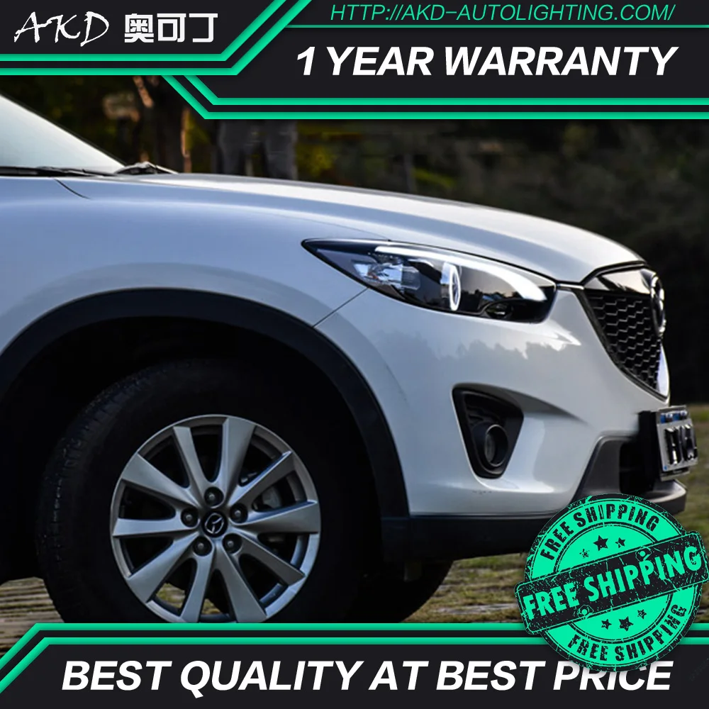 AKD тюнинг автомобильных фар для Mazda CX 5 CX5 2013 2016 светодиодные фары DRL ходовые огни Bi