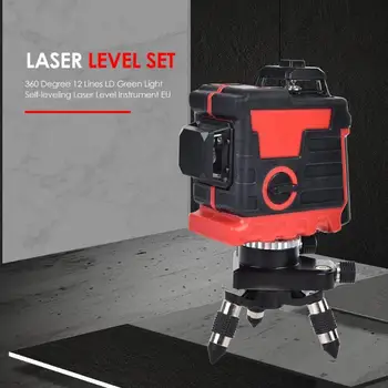 

360 Degree Laser Level Instruments Rotary Remote Control Good Transmittance Low Refraction Self-leveling Device High Precision