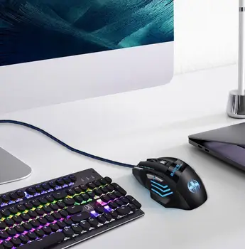 

Ergonomic Wired Gaming Mouse 7 Button LED 5500 DPI USB Computer Mouse Gamer Mice X7 Silent Mause With Backlight For PC Laptop