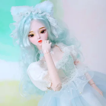 

60cm BJD Dolls Princess Doll Clothes Set Toy For Children - Tracy Official Makeup (Face Detachable Version)(Head Integrated )