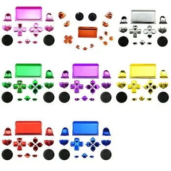 

Data Frog Chrome Black Wireless Controller Buttons Dpad R1/L1/R2/L2 Buttons for Sony PS4 Dualshock 4 Free Shipping