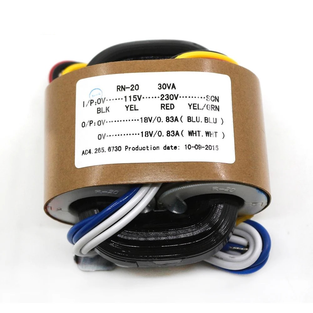 115 V-230 V R Тип трансформатора Чистая медь 30W трансформатор 9-24V Выход для усилителя T1053