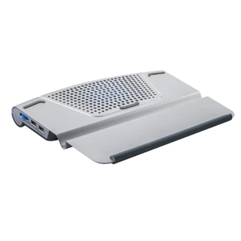 

Laptop Cooler High Performance in Aluminium for PC and iPad's Laptopcoolingpad-Silver