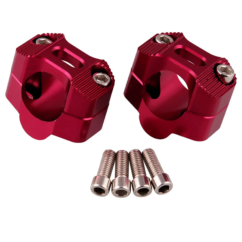 

Motorcycle 1 1/8 inch Cnc Aluminum Handlebar Risers 28Mm Adjustable Bar Clamps Universal for Exc Yzf Crf Klx Dirt Pit Bike
