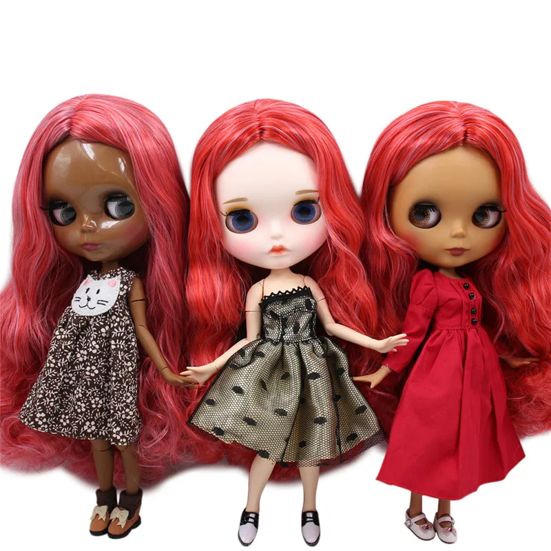 Кукла на заказ ICY DBS Blyth No.BL1063/1061 Red смешанные волосы 1/6 bjd аниме ob24|Куклы| |