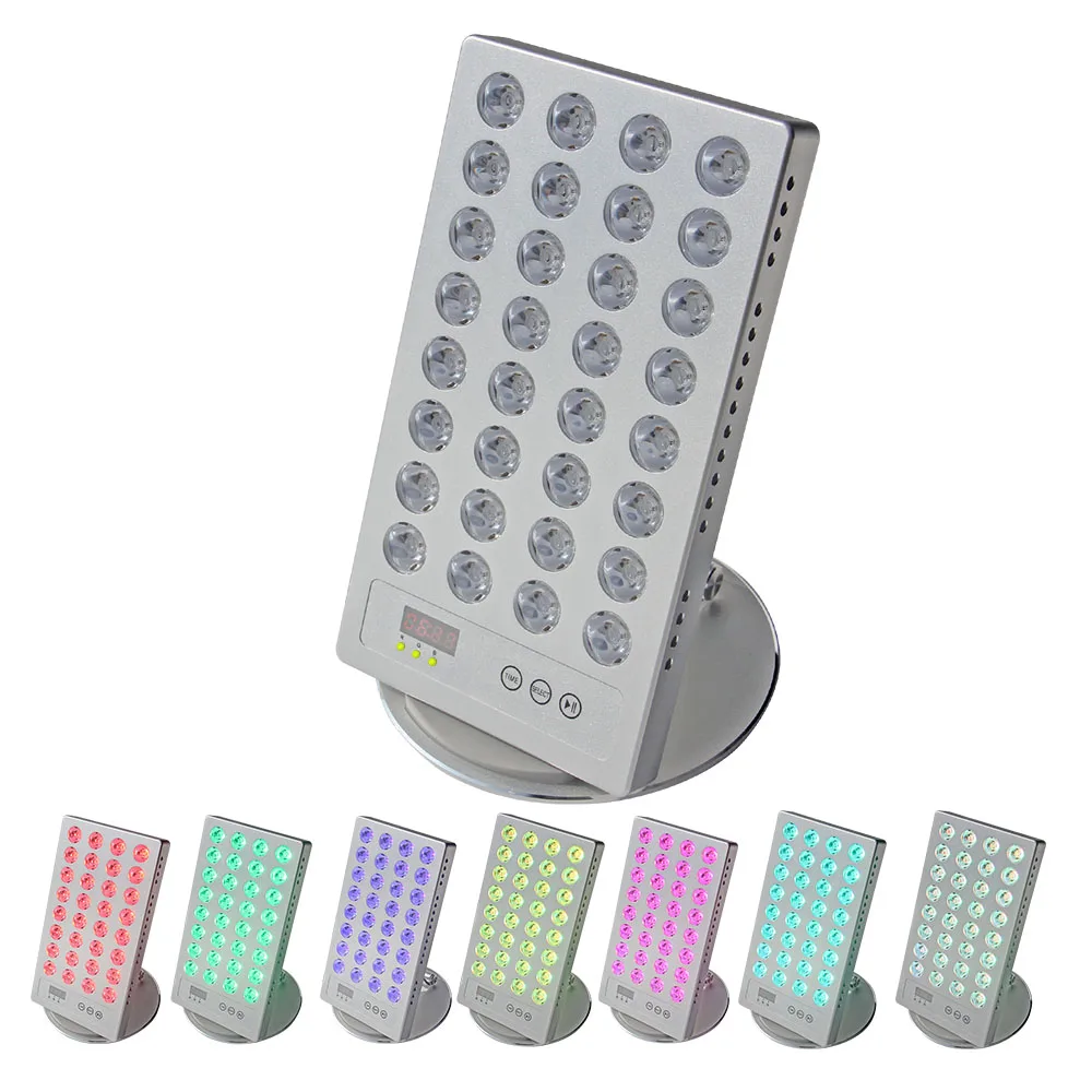 New arrival mini tabletop LED light therapy fda approved high power density with 7 colors red porta