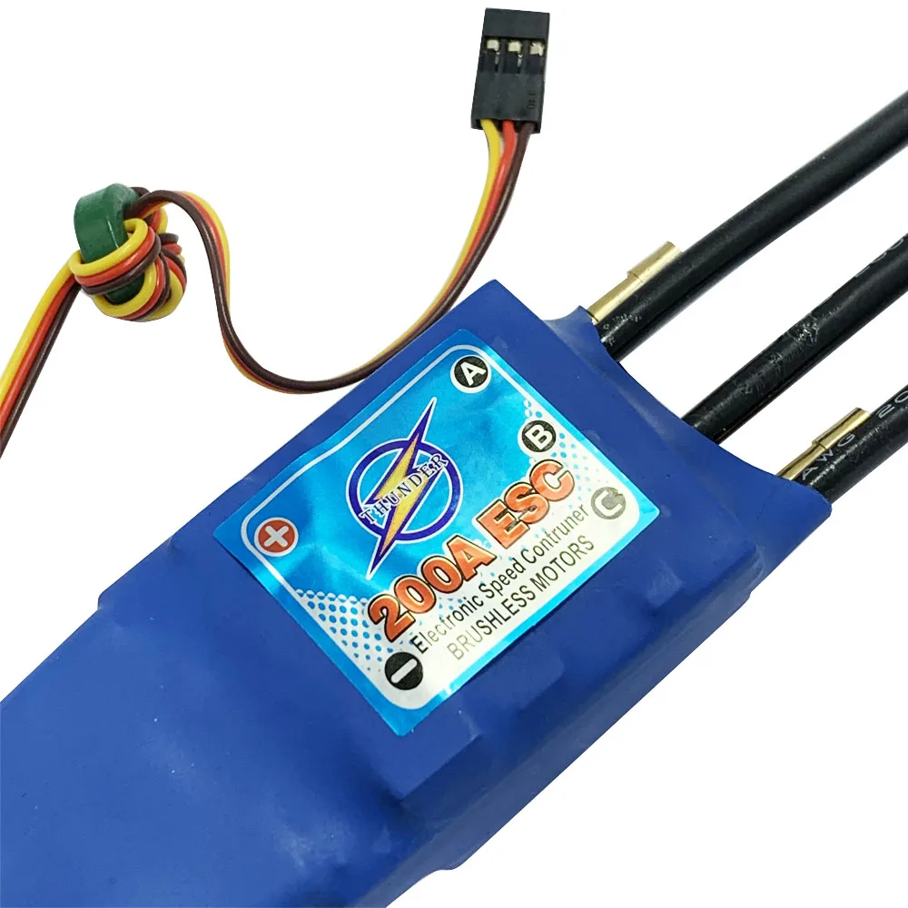 

200A Swiss Brushless Motor WaterCool ESC 5A 5V BEC 3-6S Water Cooling System ESC for RC Boat Jet Ship Parts