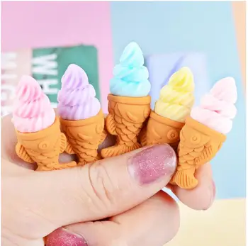 

Fish 3D Ice cream Flatback Resin Cabochon Simulation Fake Food DIY Scrapbooking Doll house decorating toy accessories