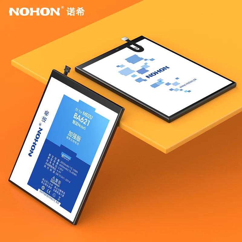 NOHON BA621 BT42C Батарея для Meizu Meilan M2 M5 Примечание M6 2, 5, 6, BA721 Note2 Note5 Замена акумуляторная батарея литий-полимерные батареи