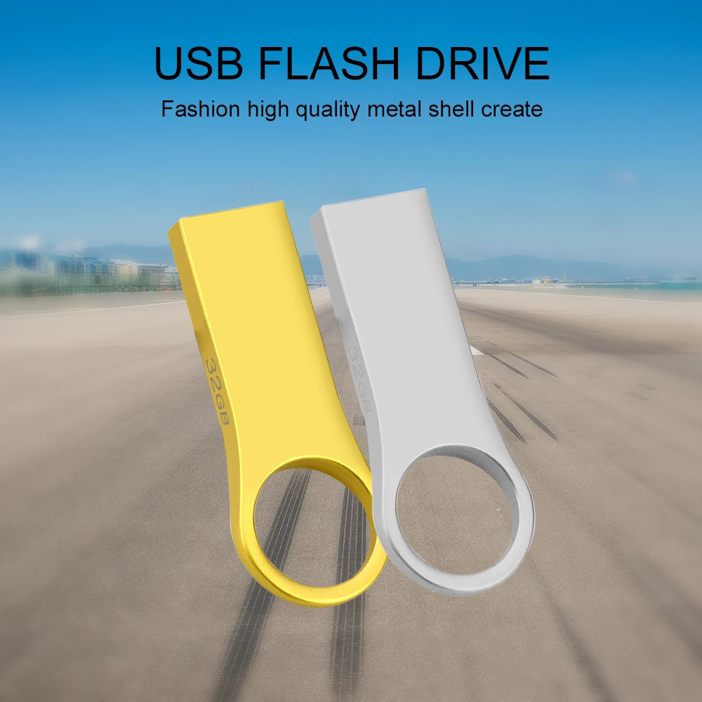 Новый usb флеш накопитель 64 ГБ 32 16 8 4 флешка водонепроницаемый серебристый u диск