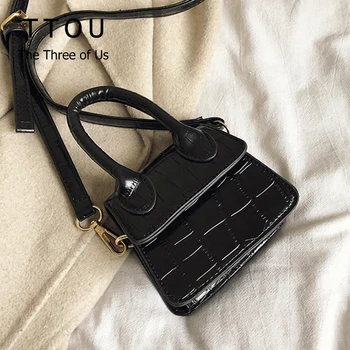 

Famous Brand Women Handbag Luxury Designer Ladies Messenger Shoulder Bags Stone Pattern Female Solid Color Crossbody Bags