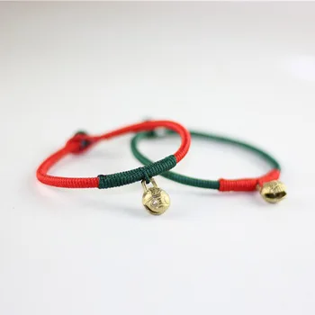

Wonlife 1 Pcs Women Lucky Red String Bracelets Men Jewelry 100% Handmade Bangles Little Bell Boho Girls Gift